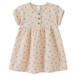 Baby Musselin-Kleid mit Blumen-Allover
