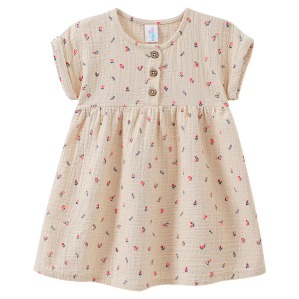 Baby Musselin-Kleid mit Blumen-Allover