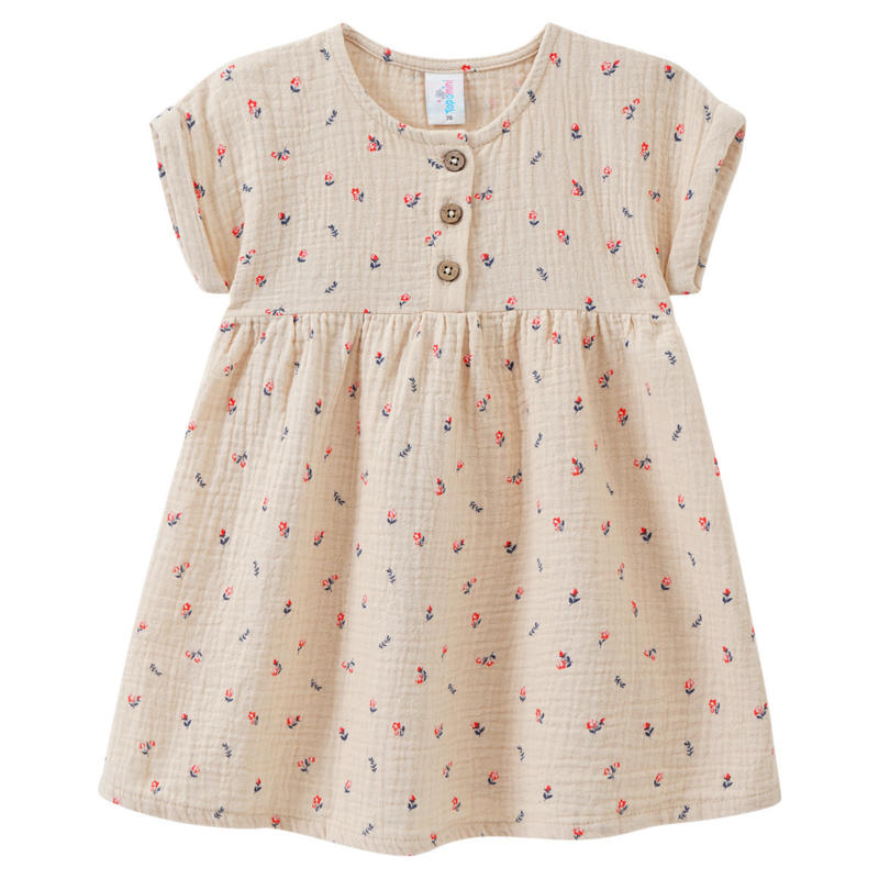 Baby Musselin-Kleid mit Blumen-Allover