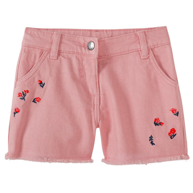 Baby Shorts mit Blumen-Stickerei