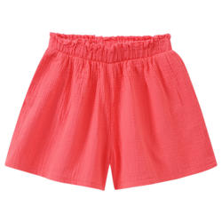 Mädchen Musselin-Shorts in unifarben