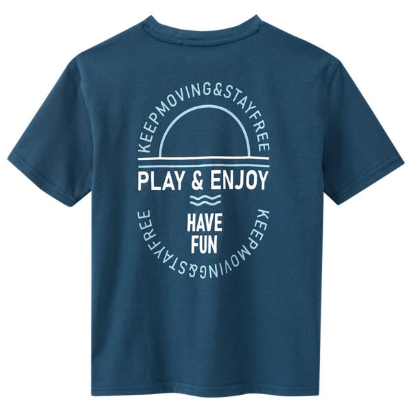 Jungen T-Shirt mit Rücken-Print