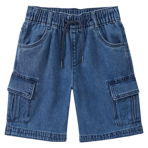 Jungen Pull-on-Jeansshorts in Used-Waschung