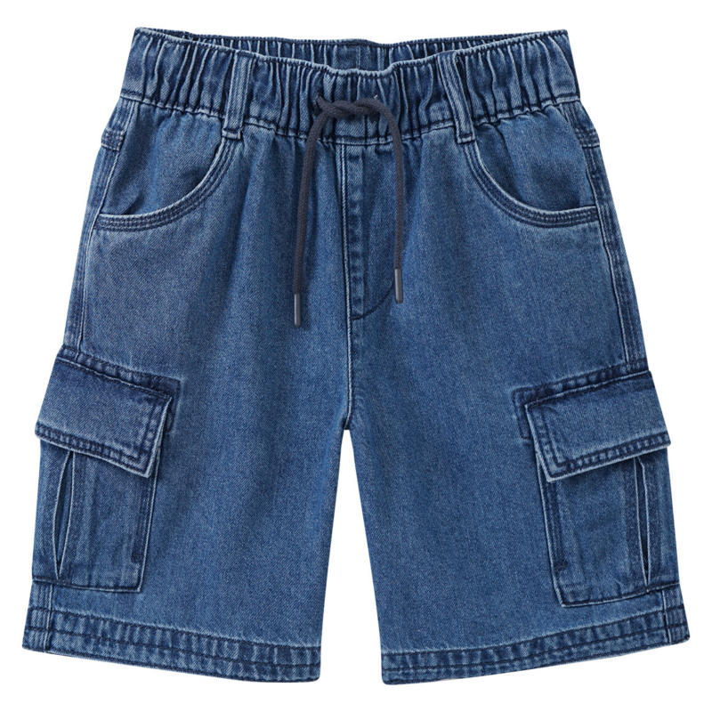 Jungen Pull-on-Jeansshorts in Used-Waschung