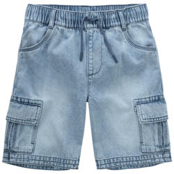 Jungen Pull-on-Jeansshorts in Used-Waschung