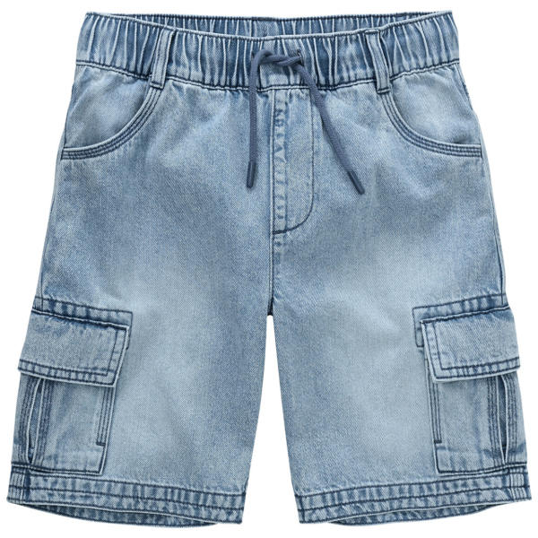 Jungen Pull-on-Jeansshorts in Used-Waschung