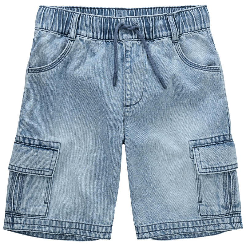 Jungen Pull-on-Jeansshorts in Used-Waschung