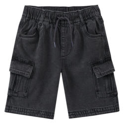 Jungen Pull-on-Jeansshorts in Used-Waschung