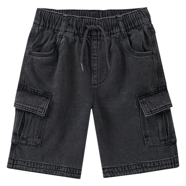 Jungen Pull-on-Jeansshorts in Used-Waschung