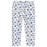 Ernsting's family Mädchen Capri-Leggings mit Muschel-Motiven - bis 01.06.2025