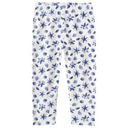 Mädchen Capri-Leggings mit Muschel-Motiven
