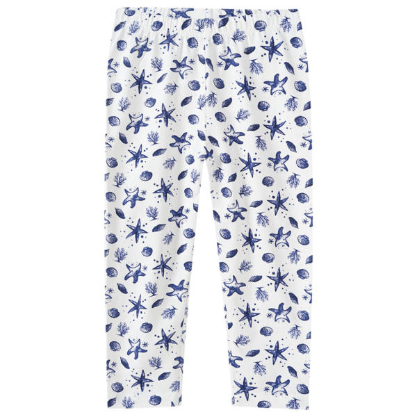 Mädchen Capri-Leggings mit Muschel-Motiven