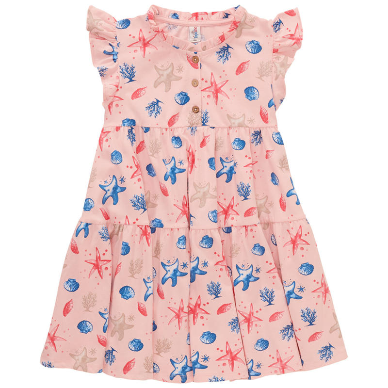Mädchen Kleid mit Allover-Print