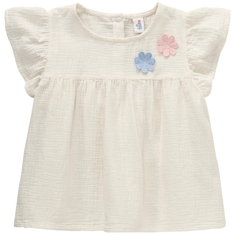 Mädchen Musselin-Bluse mit Applikation
