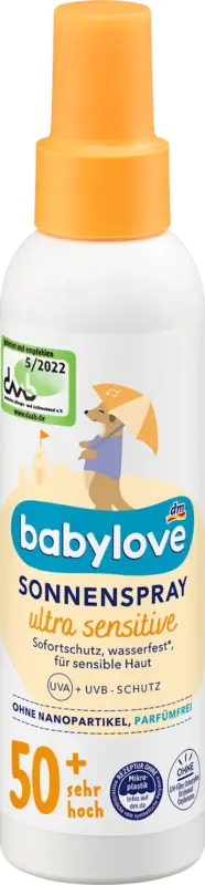 babylove Sonnenspray Baby ultra sensitive LSF 50+