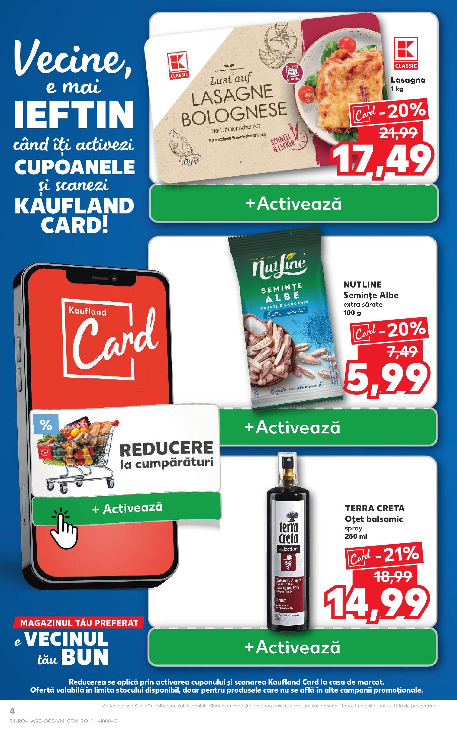 Kaufland - Catalog Kaufland până în data de 20.05.2025 15.05.2025 - Revista si Oferta | Pagină: 4 | Produse: Lasagna, Semințe, Oțet