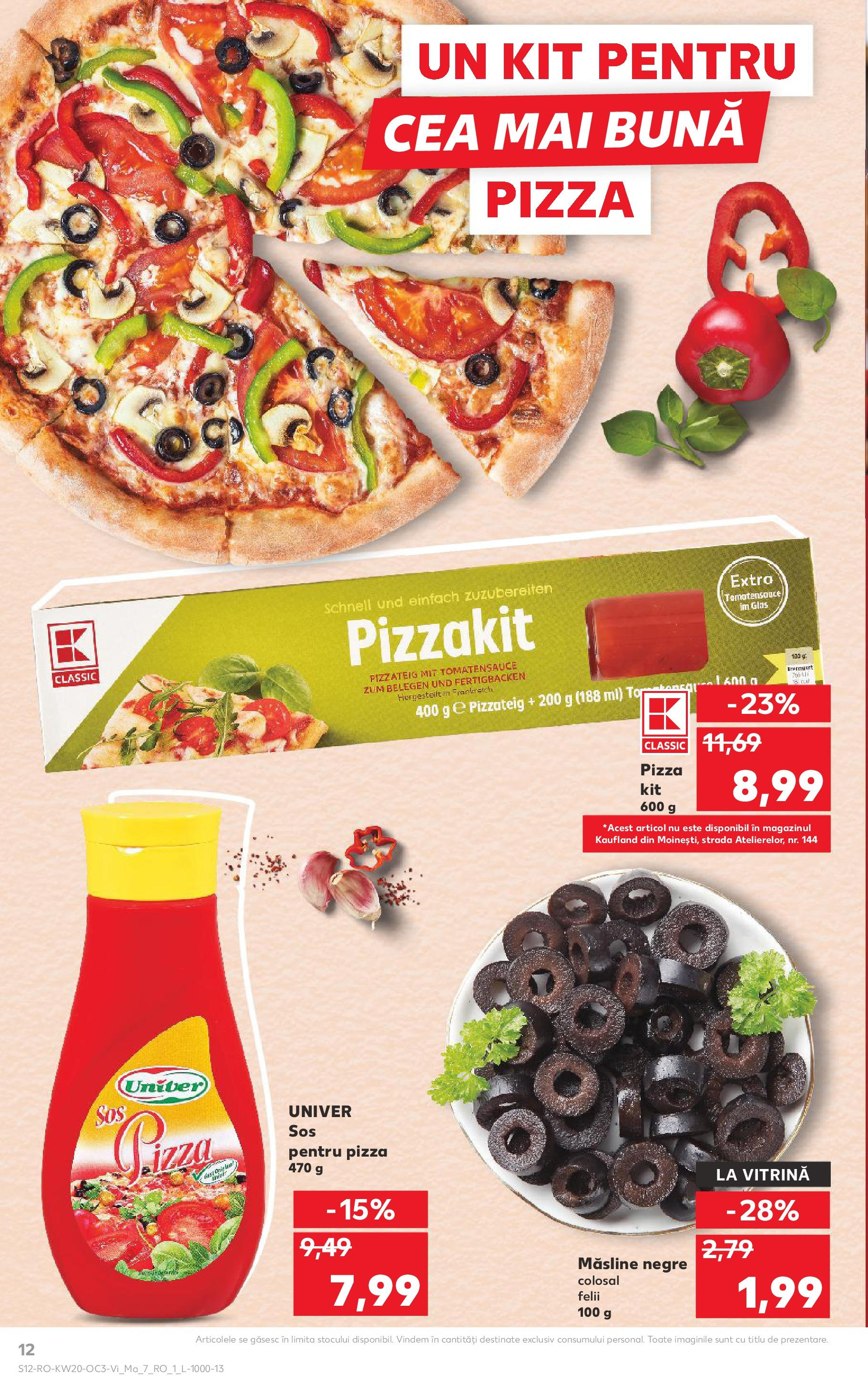 Kaufland - Catalog Kaufland până în data de 20.05.2025 15.05.2025 - Revista si Oferta | Pagină: 12 | Produse: Hijyenik ped, Vitrină, Măsline, Pizza