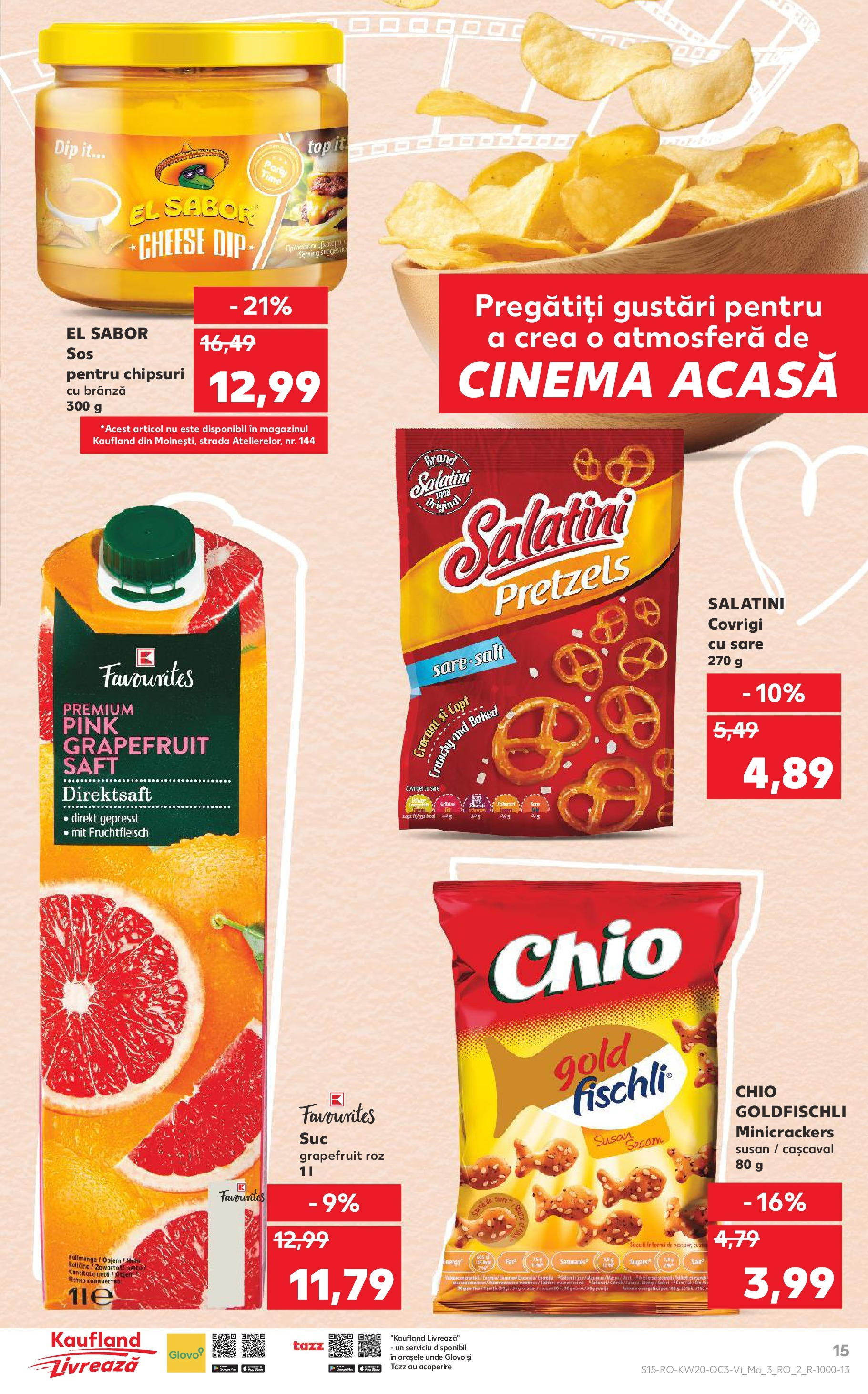 Kaufland - Catalog Kaufland până în data de 20.05.2025 15.05.2025 - Revista si Oferta | Pagină: 15 | Produse: Cașcaval, Brânză, Chipsuri, Sare