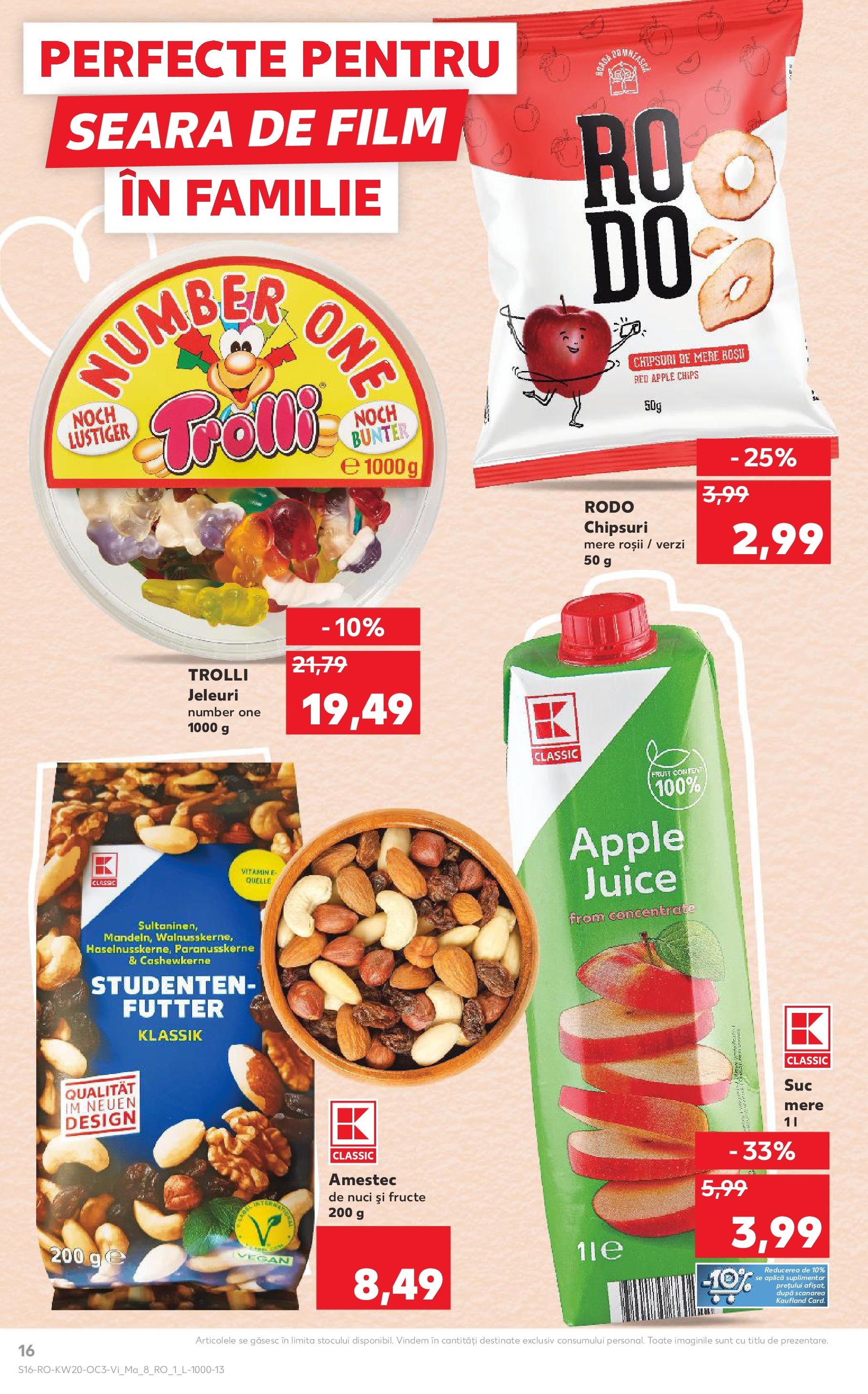 Kaufland - Catalog Kaufland până în data de 20.05.2025 15.05.2025 - Revista si Oferta | Pagină: 16 | Produse: Apple, Chipsuri, Nuci, Jeleuri