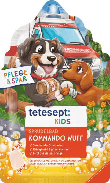 tetesept: KIDS Kinder Badezusatz Sprudelbad Kommando Wuff