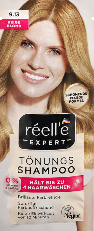 réell‘e EXPERT Tönungsshampoo 9.13 Beigeblond