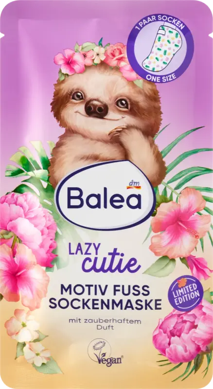 Balea Fu&szlig;sockenmaske Lazy Cutie (1 Paar)