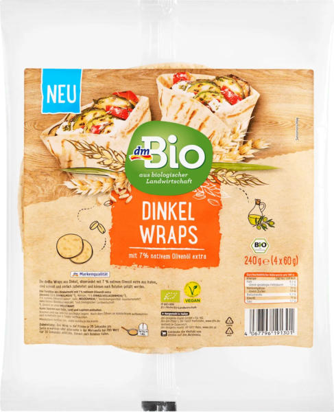 dmBio Dinkel Wraps