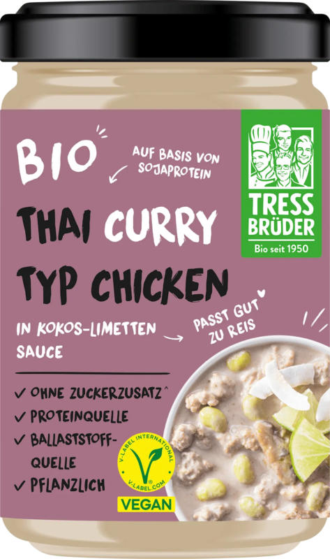 TRESSBRÜDER Thai Curry Typ Chicken Kokos-Limetten Sauce