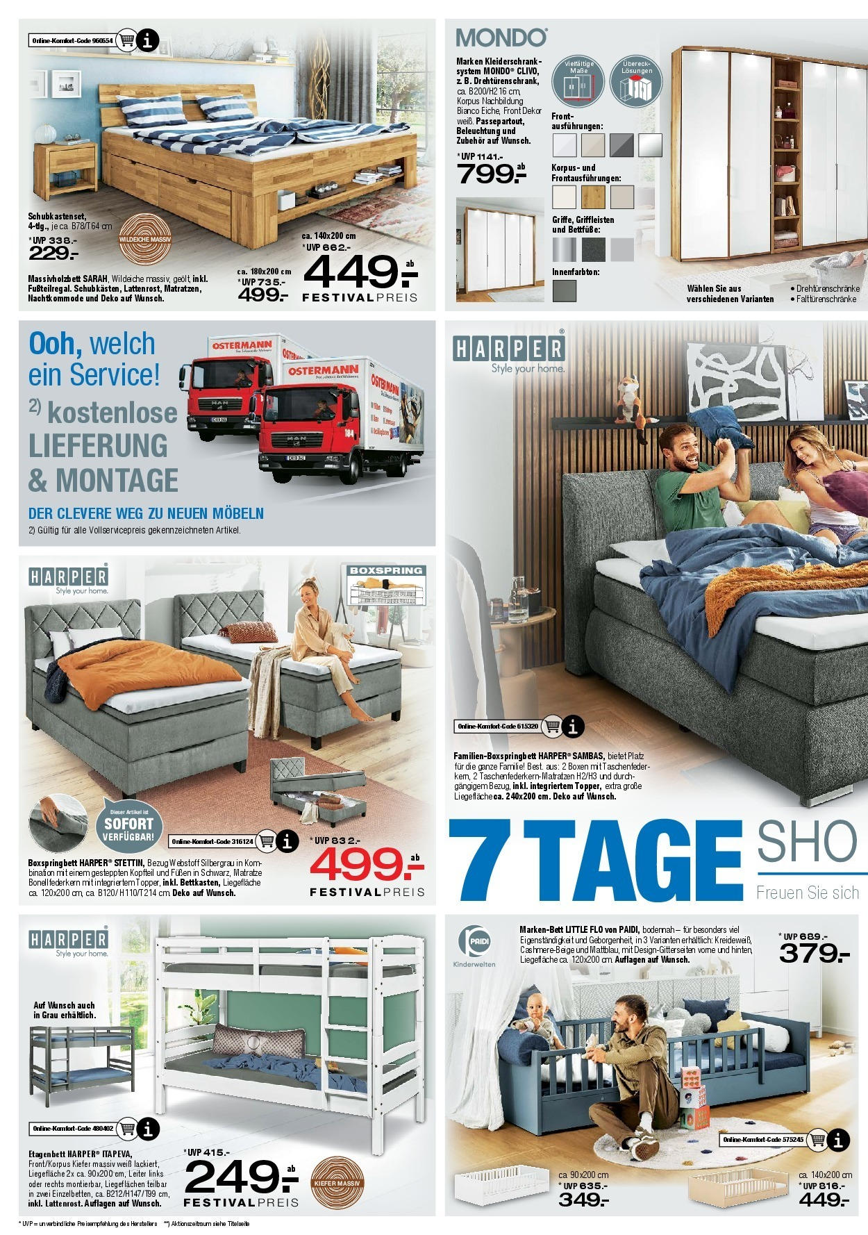 Ostermann - Möbel Ostermann: Neue Möbel wirken Wunder. (ab 23.05.2025) zum Blättern | Seite: 9 | Produkte: Bett, Matratze, Kleiderschrank