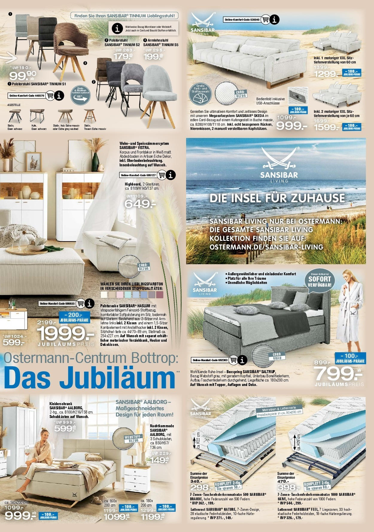 Ostermann - Möbel Ostermann: Neue Möbel wirken Wunder. (ab 16.05.2025) zum Blättern | Seite: 4 | Produkte: Hocker, Kissen, Kleiderschrank, Lattenrost