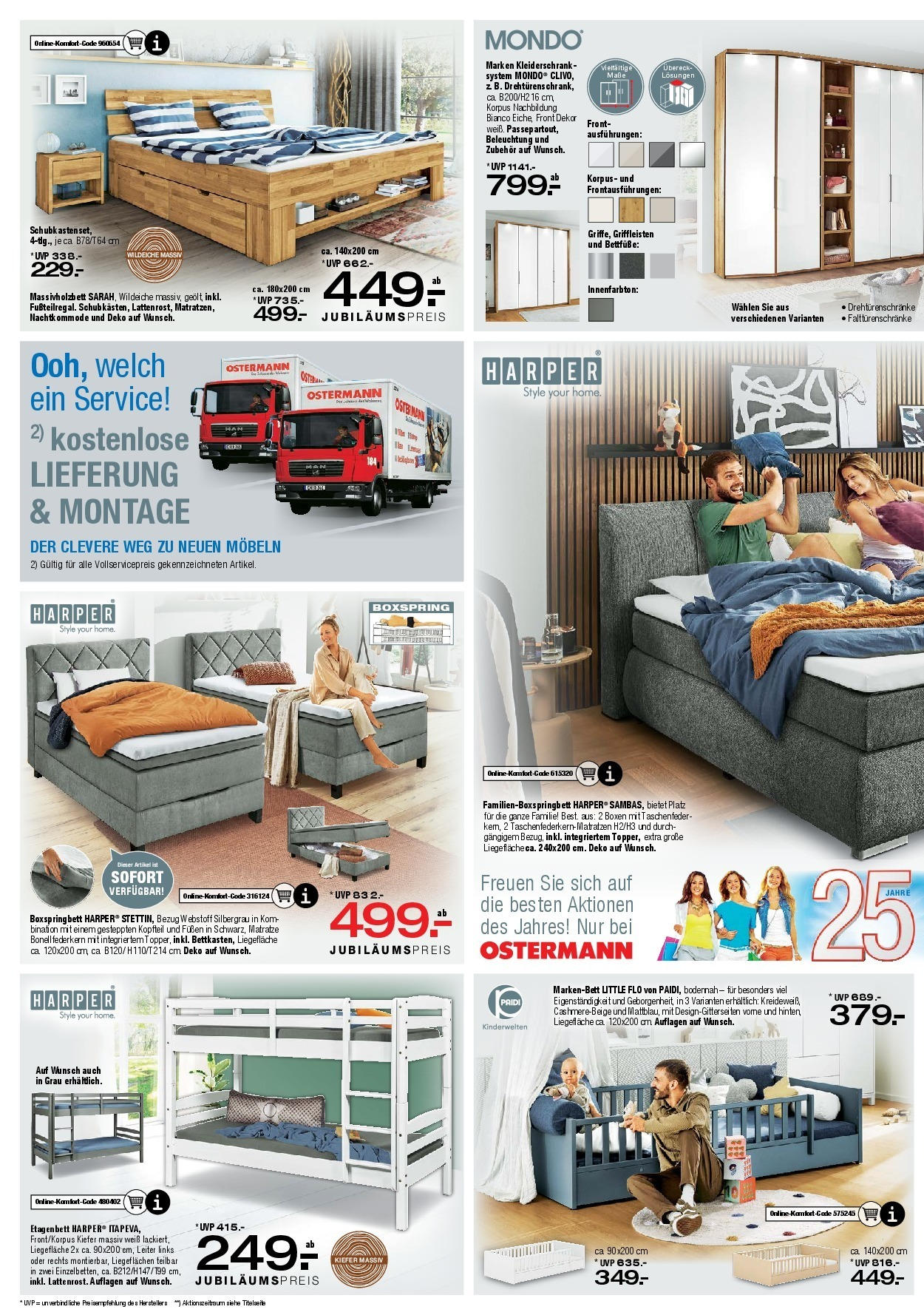 Ostermann - Möbel Ostermann: Neue Möbel wirken Wunder. (ab 16.05.2025) zum Blättern | Seite: 9 | Produkte: Bett, Matratze, Kleiderschrank