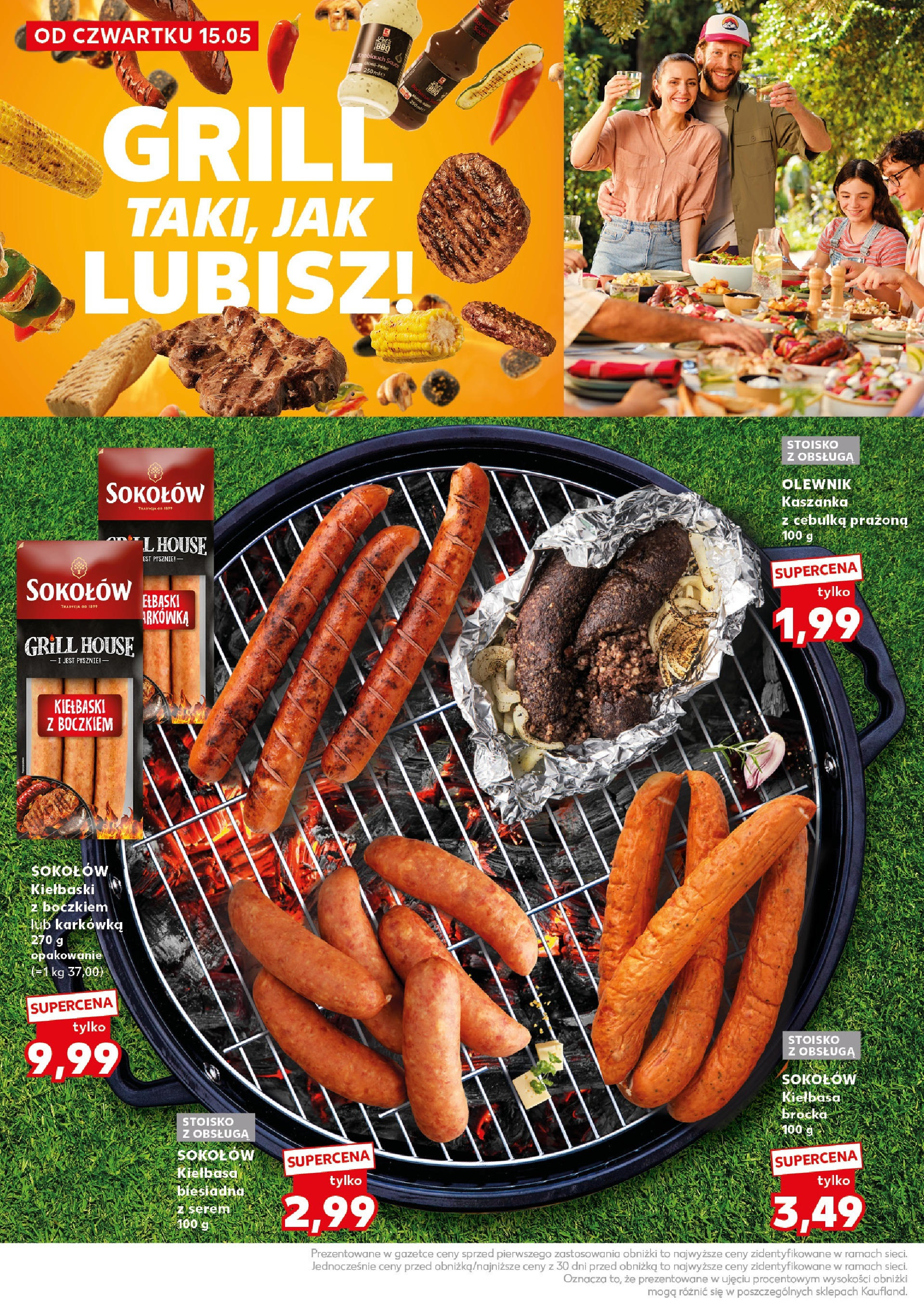 Kaufland gazetka - BBQ od 15.05.2025 - od jutra PDF | Strona: 4 | Produkty: Kiełbasa, Karkówka, Kaszanka, Kiełbaski