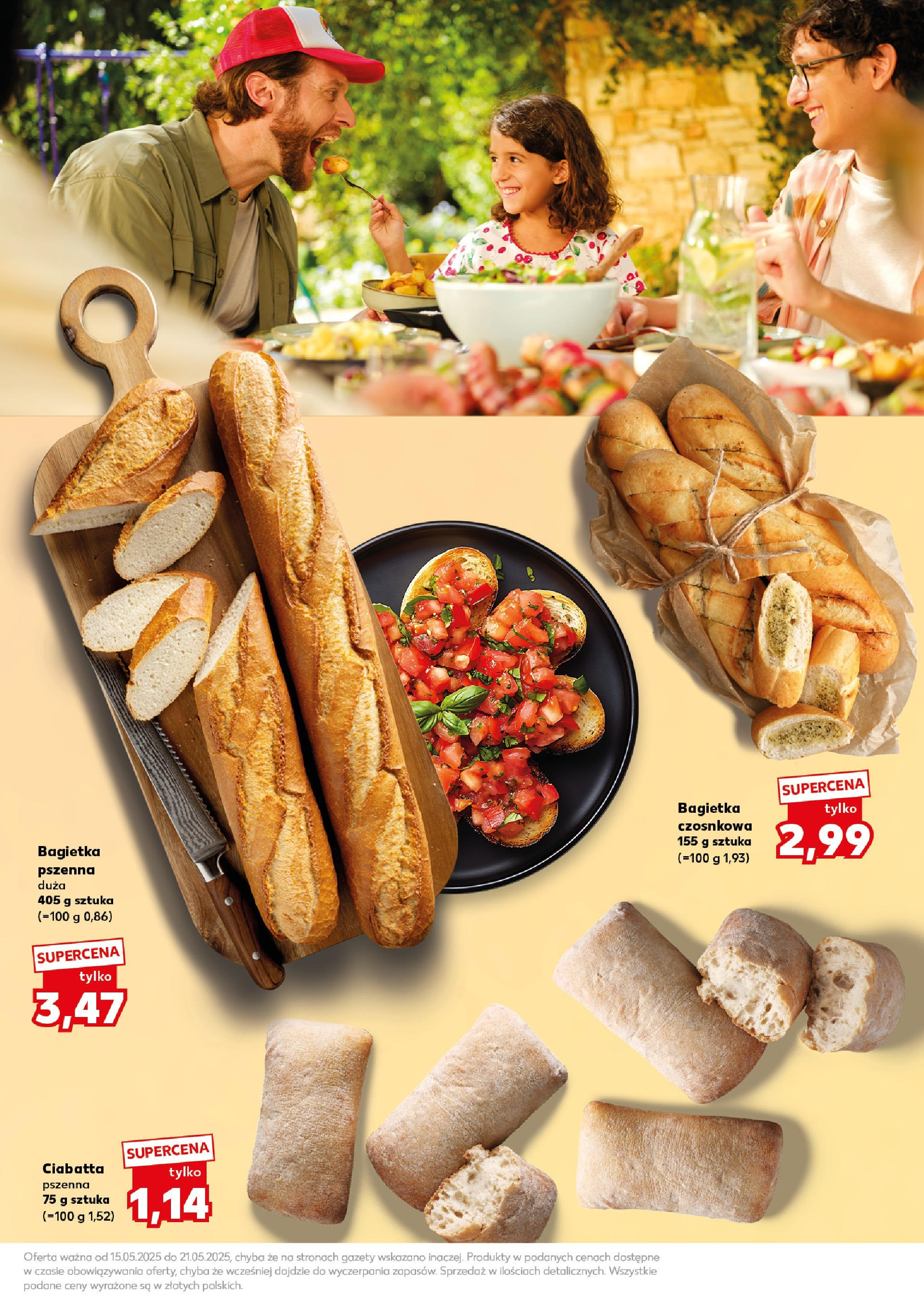 Kaufland gazetka - BBQ od 15.05.2025 - od jutra PDF | Strona: 7 | Produkty: Bagietka czosnkowa, Bagietka, Ciabatta
