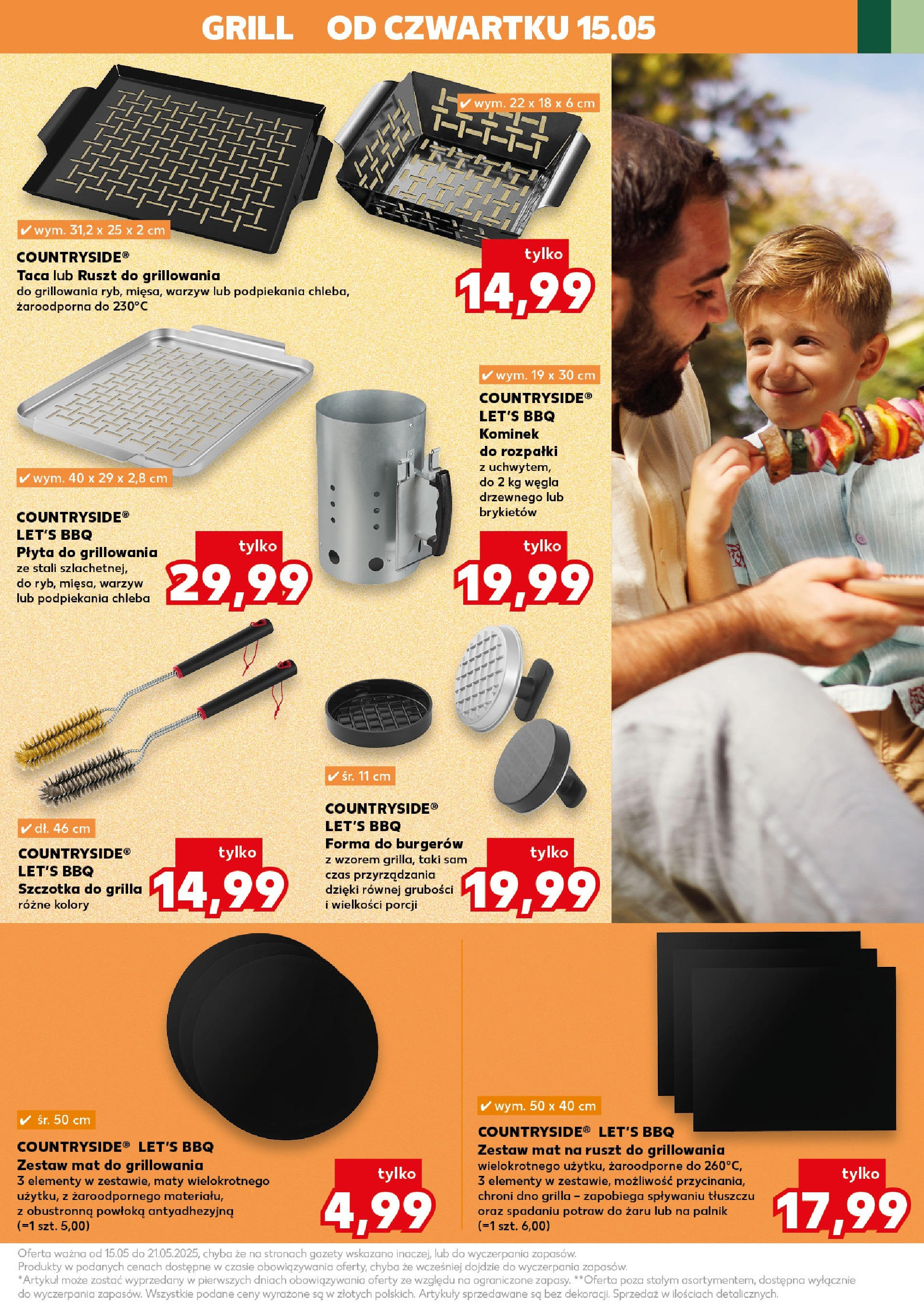 Kaufland gazetka - BBQ od 15.05.2025 - od jutra PDF | Strona: 19 | Produkty: Grill, Ruszt, Szczotka