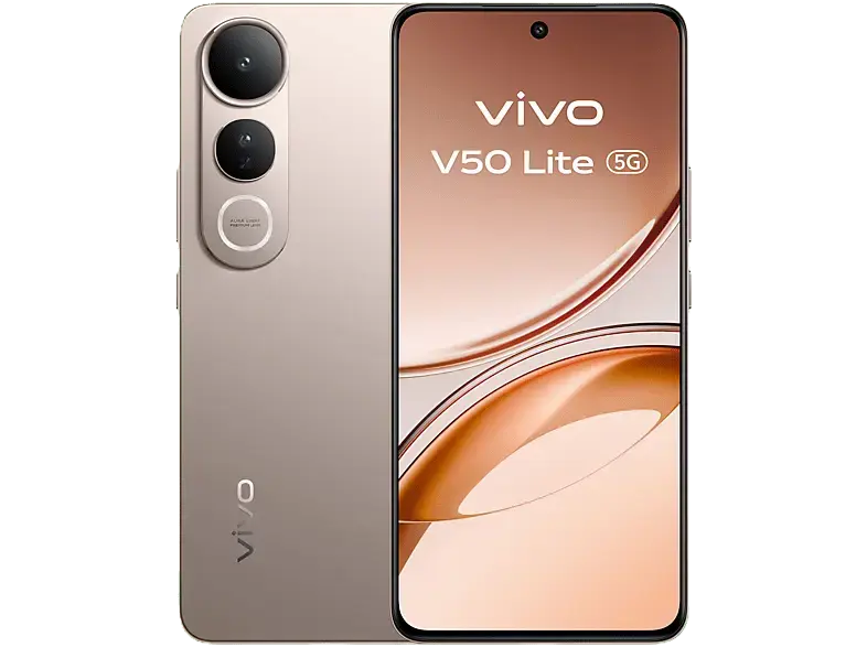 Vivo V50 Lite 5G 256 GB, Gold, Dual SIM