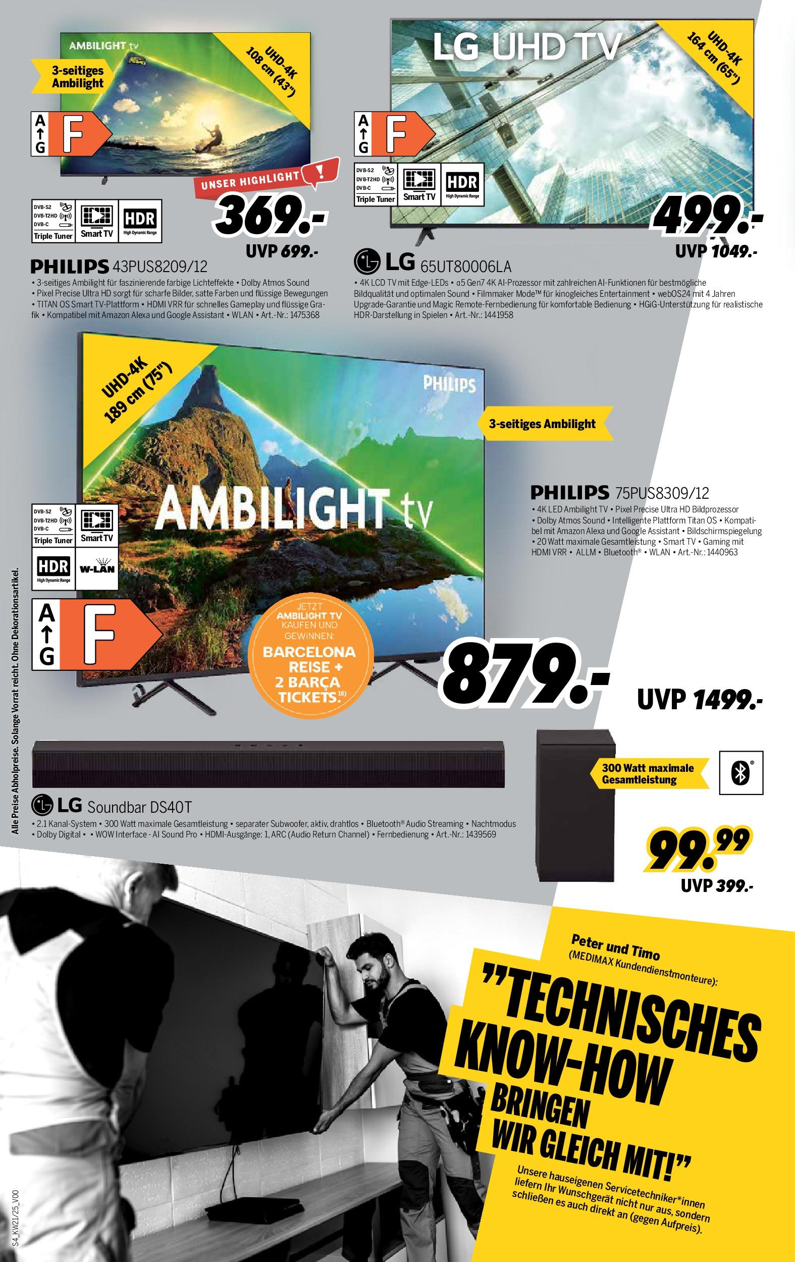 Medimax - MEDIMAX: Aktuelle Angebote (ab 15.05.2025) zum Blättern | Seite: 4 | Produkte: Top, LG, Soundbar, TV