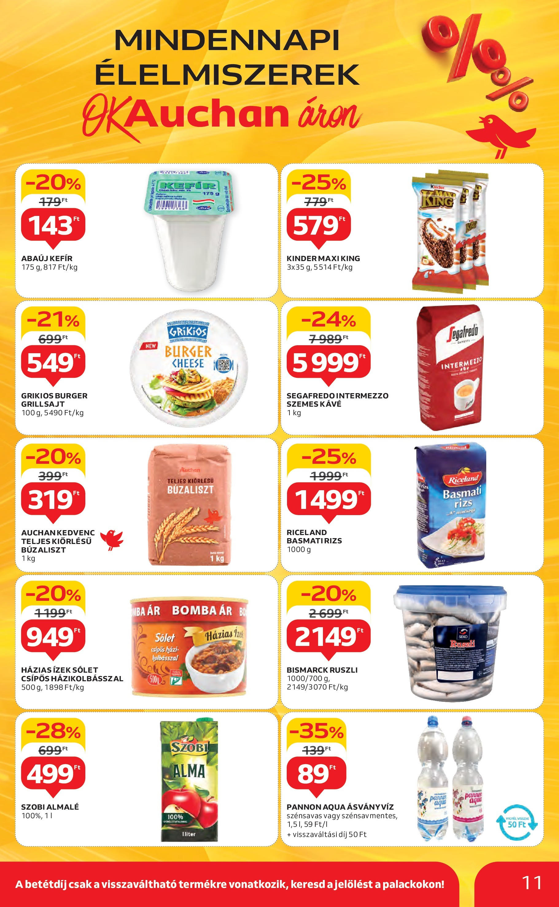 Akciós újság új Auchan - 2025.05.15. -tól/töl ⏳ | Oldal: 11 | Termékek: Kefir, Grill, Grillsajt, Sólet Auchan Akciós újság - 2025.05.15. -tól/töl > akció, lapozható szórólap 🛍️ | Oldal: 11 | Termékek: Kefir, Grill, Grillsajt, Sólet