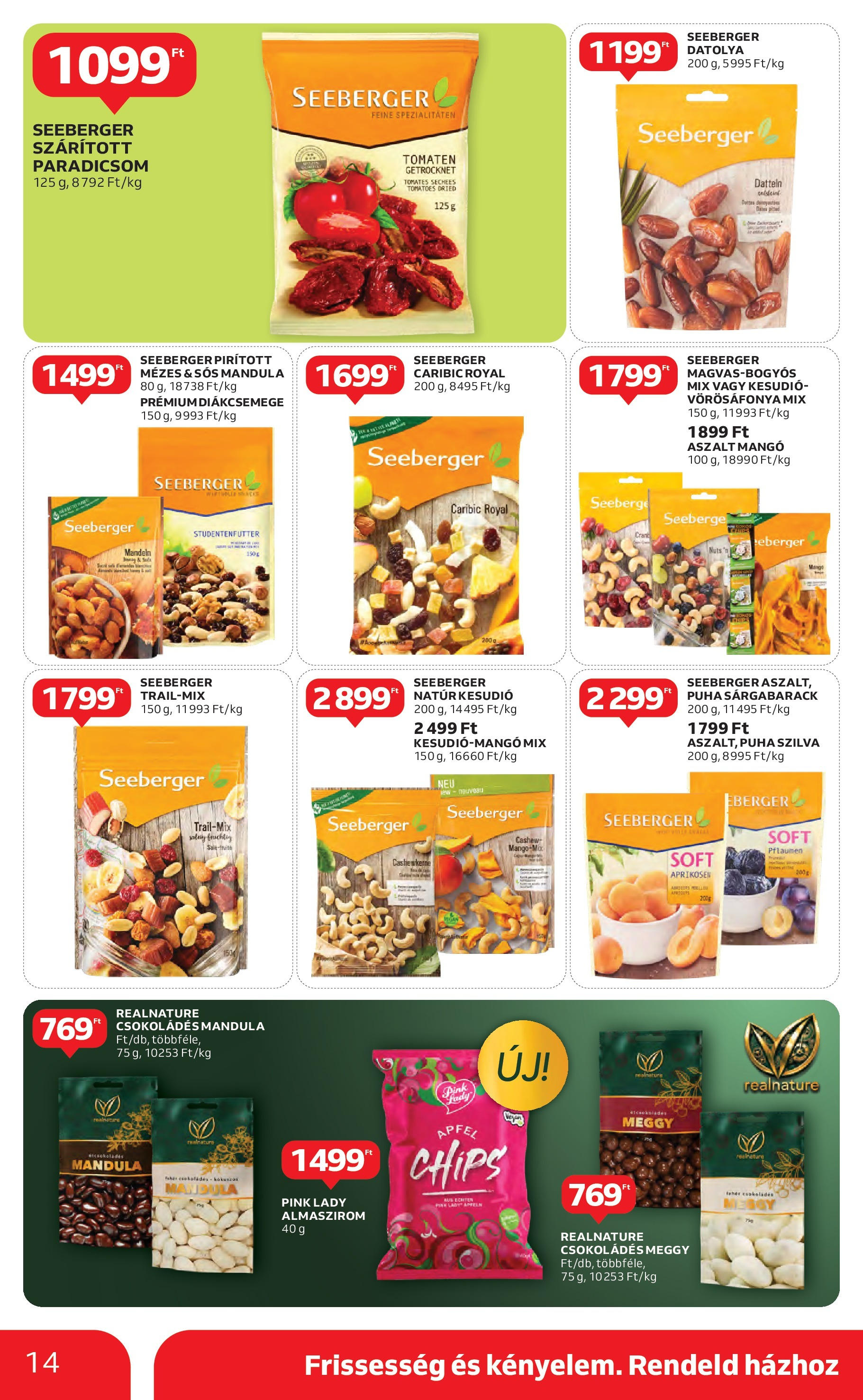 Akciós újság új Auchan - 2025.05.15. -tól/töl ⏳ | Oldal: 14 | Termékek: Chips, Diákcsemege, Szilva, Mandula Auchan Akciós újság - 2025.05.15. -tól/töl > akció, lapozható szórólap 🛍️ | Oldal: 14 | Termékek: Chips, Diákcsemege, Szilva, Mandula