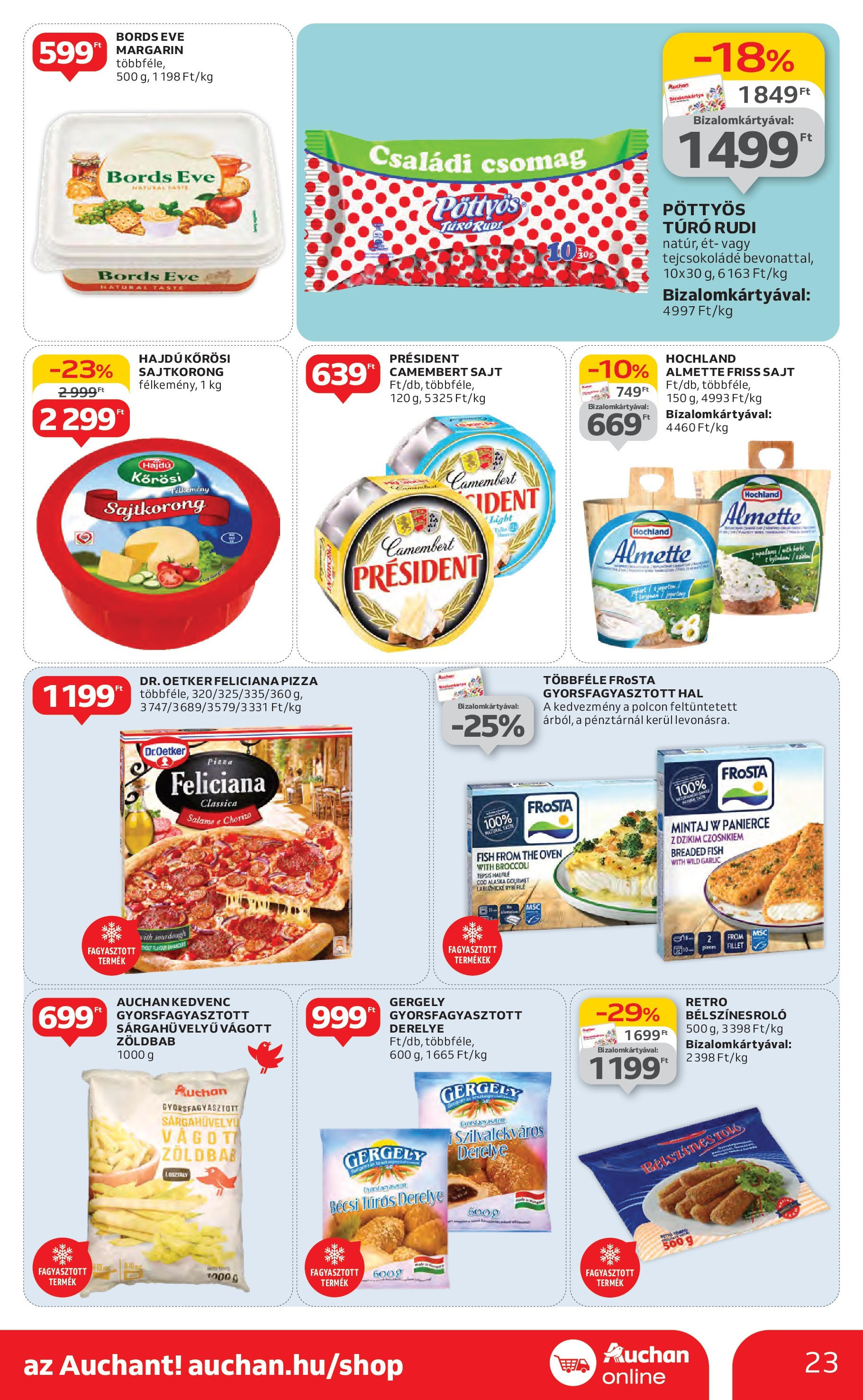 Akciós újság új Auchan - 2025.05.15. -tól/töl ⏳ | Oldal: 23 | Termékek: Túró rudi, Chorizo, Túró, Derelye Auchan Akciós újság - 2025.05.15. -tól/töl > akció, lapozható szórólap 🛍️ | Oldal: 23 | Termékek: Túró rudi, Chorizo, Túró, Derelye