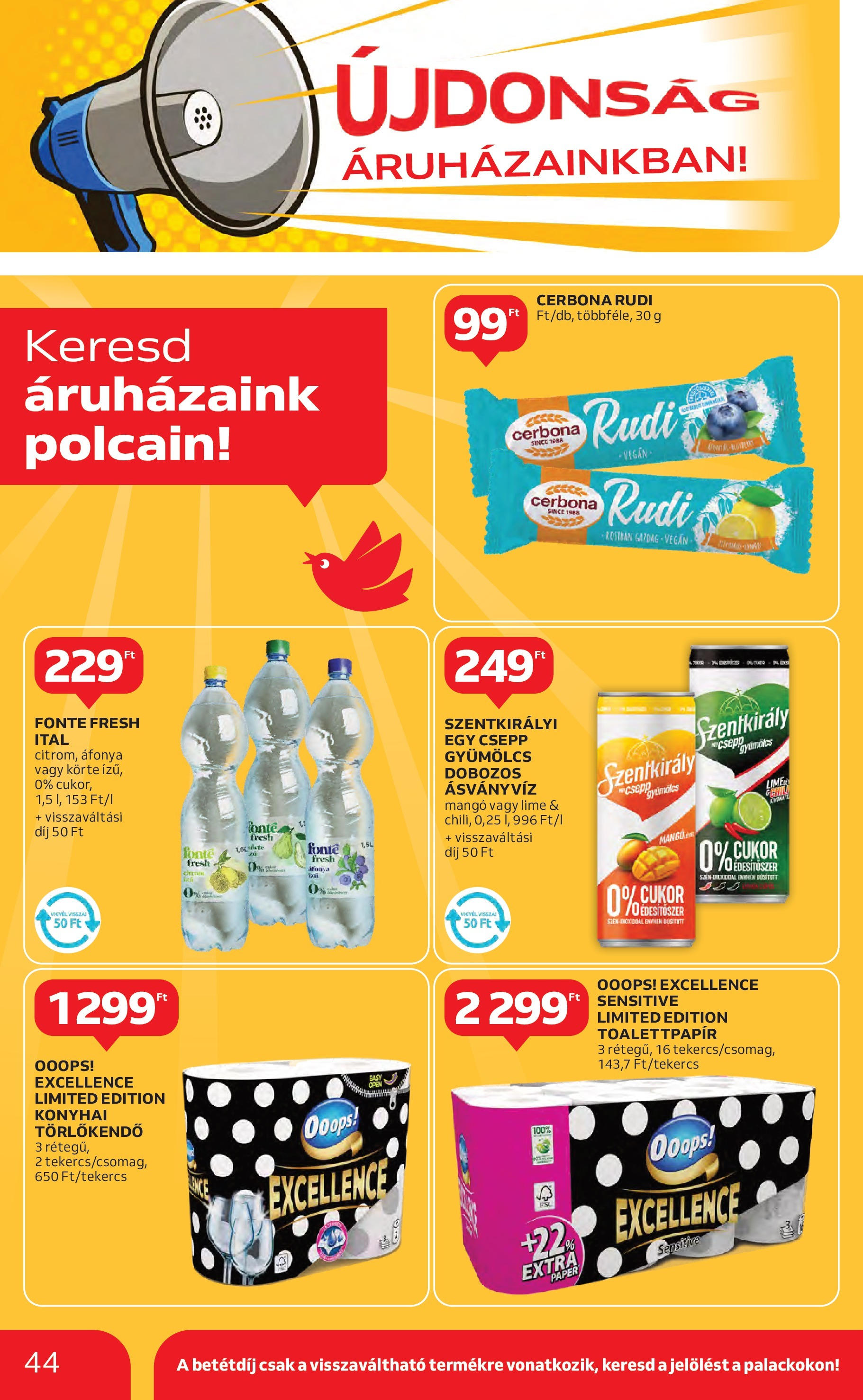 Akciós újság új Auchan - 2025.05.15. -tól/töl ⏳ | Oldal: 44 | Termékek: Áfonya, Törlőkendő, Vitrin, Vegán Auchan Akciós újság - 2025.05.15. -tól/töl > akció, lapozható szórólap 🛍️ | Oldal: 44 | Termékek: Áfonya, Törlőkendő, Vitrin, Vegán