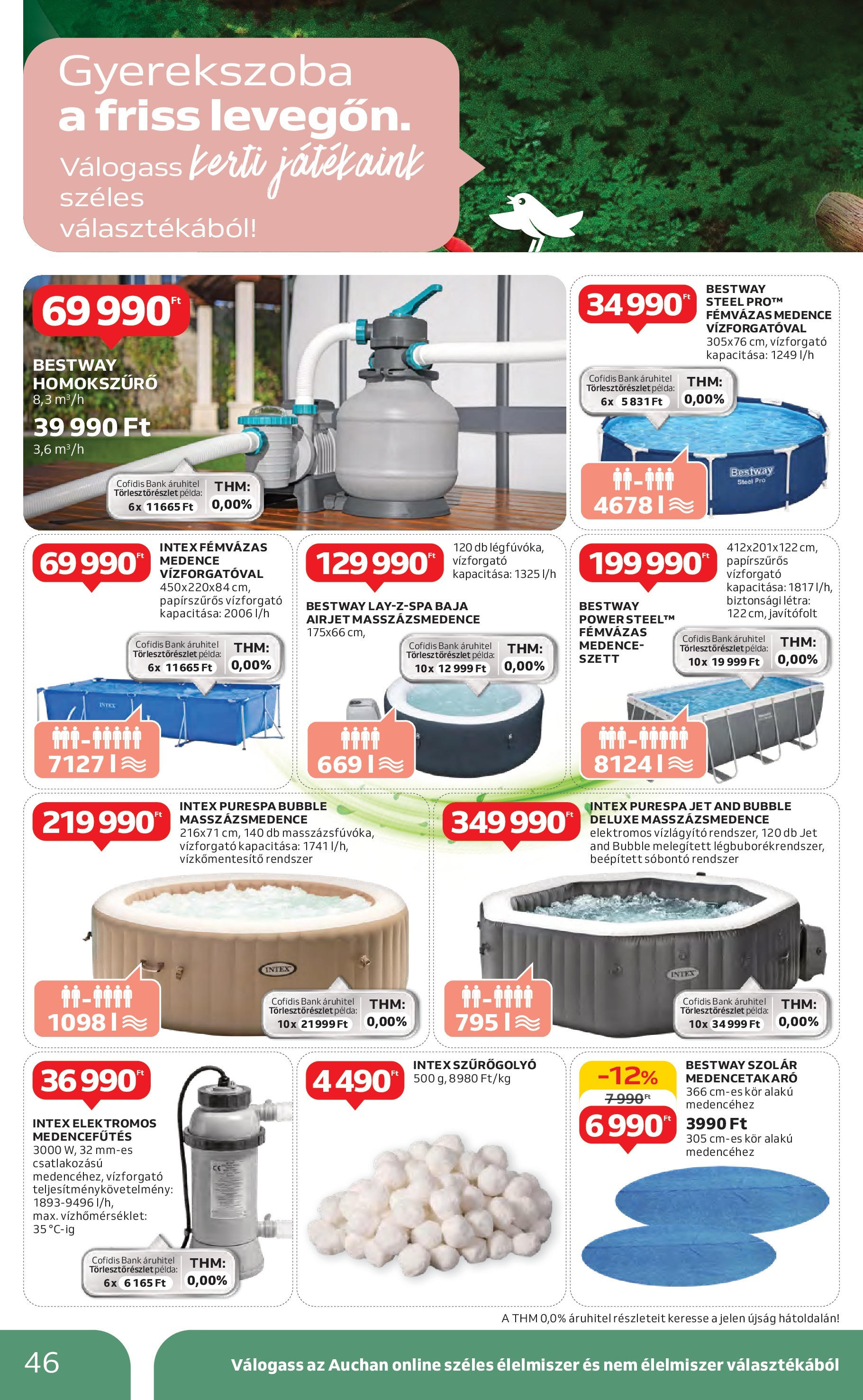 Akciós újság új Auchan - 2025.05.15. -tól/töl ⏳ | Oldal: 46 | Termékek: Medence, Létra Auchan Akciós újság - 2025.05.15. -tól/töl > akció, lapozható szórólap 🛍️ | Oldal: 46 | Termékek: Medence, Létra