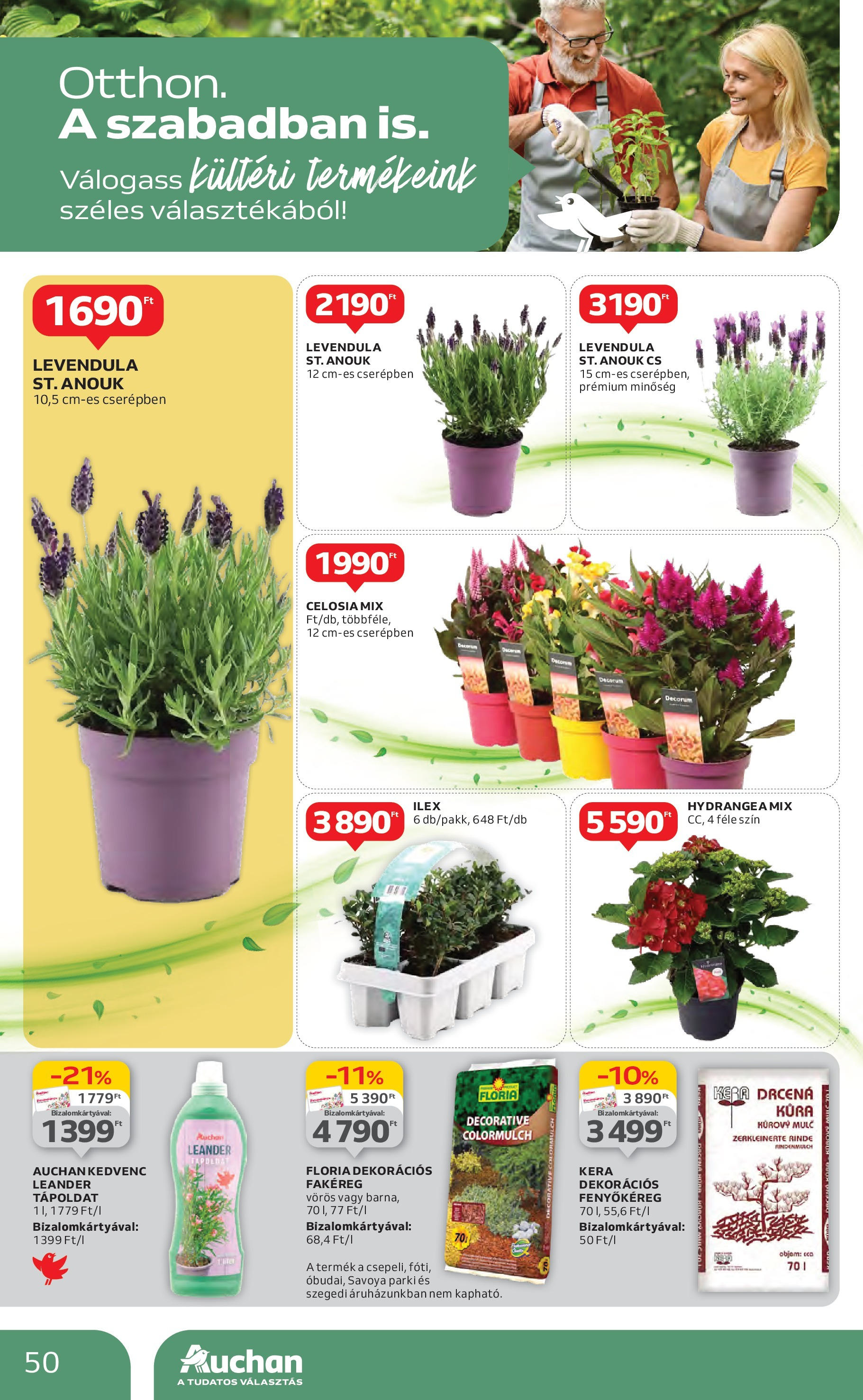 Akciós újság új Auchan - 2025.05.15. -tól/töl ⏳ | Oldal: 50 | Termékek: Tápoldat, Levendula Auchan Akciós újság - 2025.05.15. -tól/töl > akció, lapozható szórólap 🛍️ | Oldal: 50 | Termékek: Tápoldat, Levendula