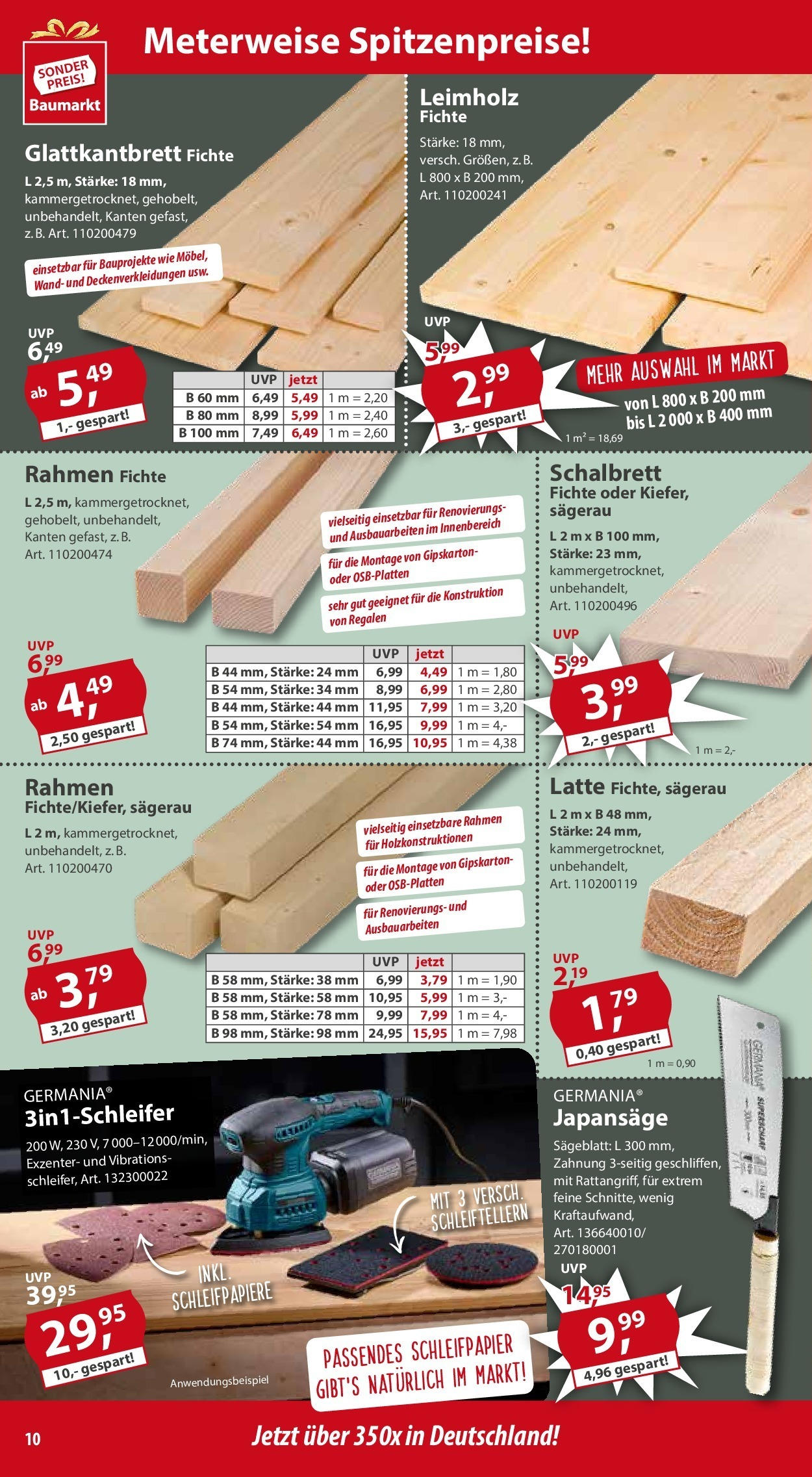 Sonderpreis Baumarkt - Sonderpreis Baumarkt: Neueröffnung Kaufbeuren (ab 29.05.2025) zum Blättern | Seite: 10