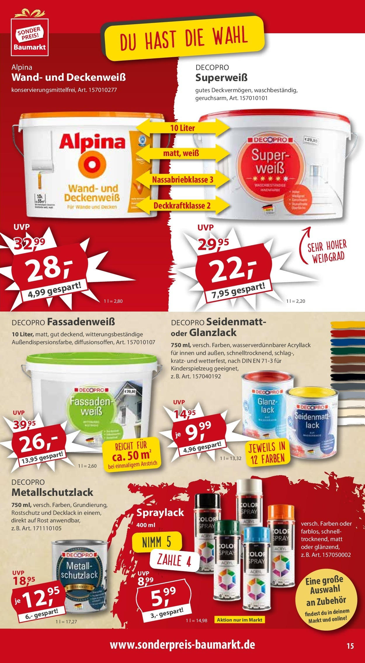 Sonderpreis Baumarkt - Sonderpreis Baumarkt: Neueröffnung Kaufbeuren (ab 29.05.2025) zum Blättern | Seite: 15