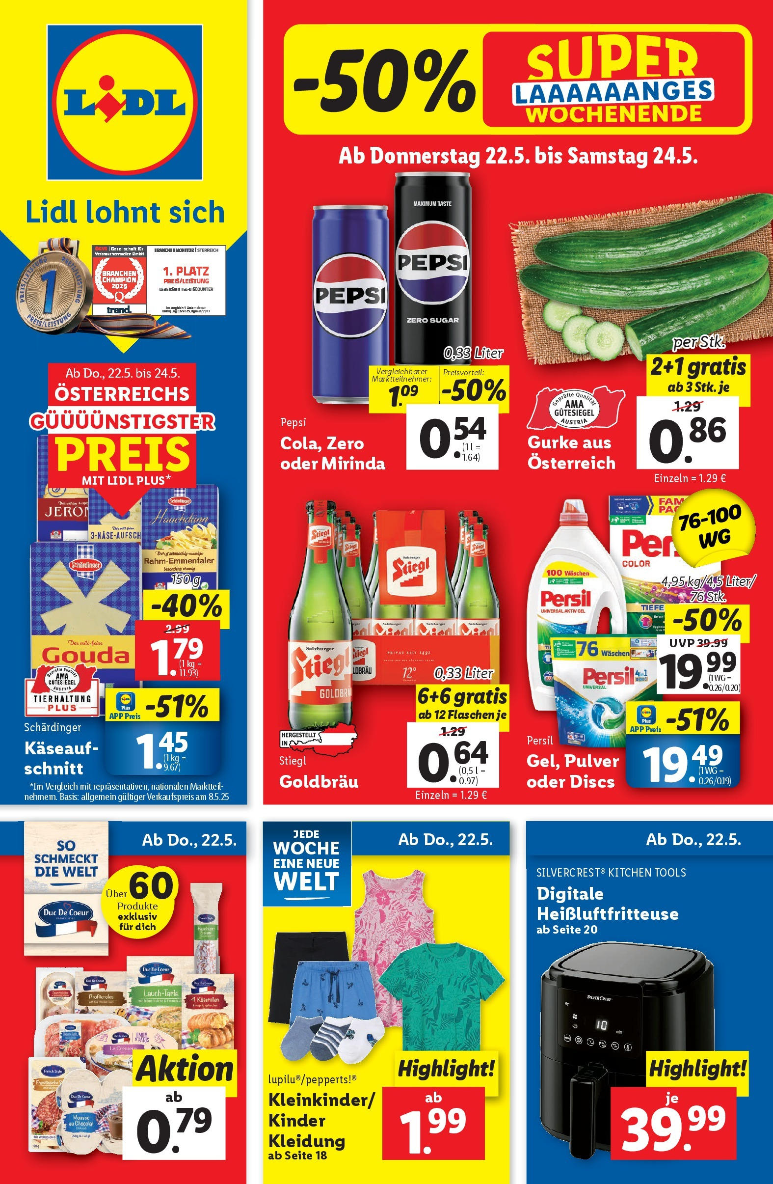 Lidl Flugblatt - Wien, Langenzersdorf, St. Pölten ab 21.05.2025 ✳️ Angebote ab donnerstag | Seite: 1 Lidl Flugblatt - Wien, Langenzersdorf, St. Pölten ab 21.05.2025 - Angebote ab donnerstag | Seite: 1