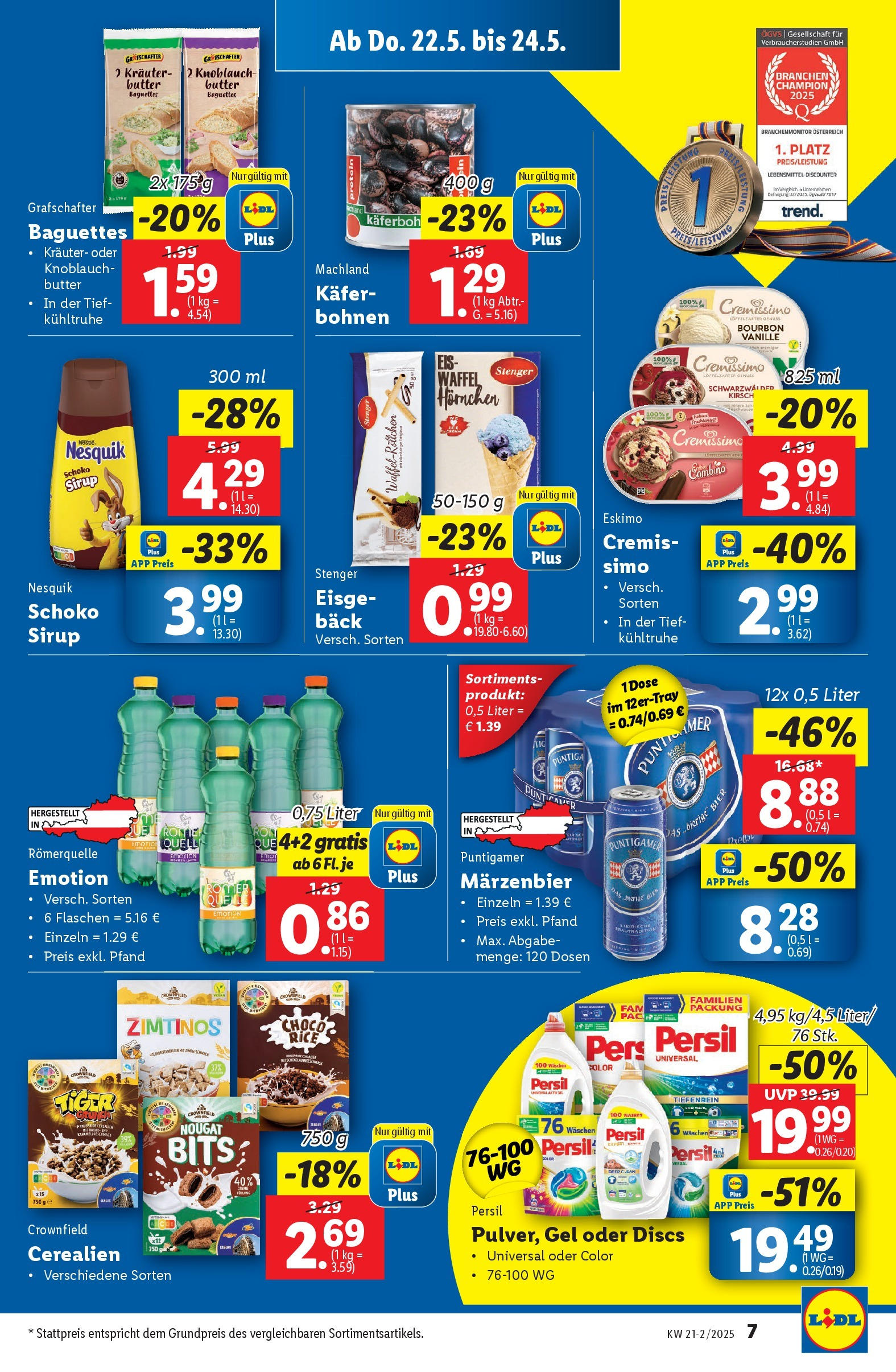 Lidl Flugblatt - Wien, Langenzersdorf, St. Pölten ab 21.05.2025 ✳️ Angebote ab donnerstag | Seite: 9 | Produkte: Knoblauch, Butter, Bier, Bourbon Lidl Flugblatt - Wien, Langenzersdorf, St. Pölten ab 21.05.2025 - Angebote ab donnerstag | Seite: 9 | Produkte: Knoblauch, Butter, Bier, Bourbon