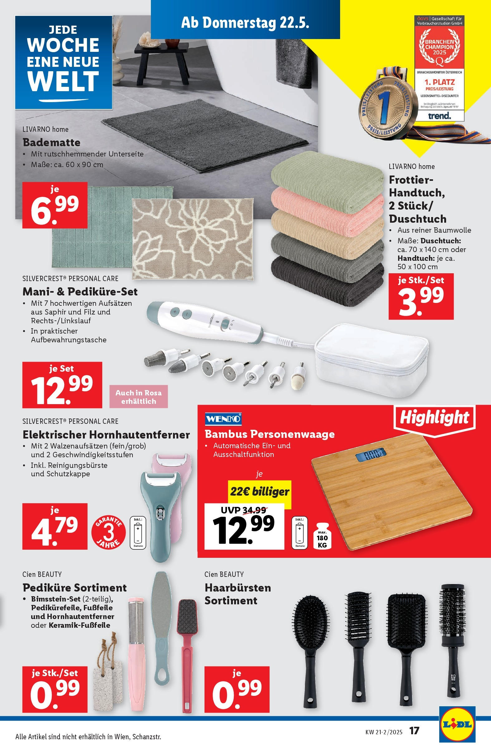 Lidl Flugblatt - Wien, Langenzersdorf, St. Pölten ab 21.05.2025 ✳️ Angebote ab donnerstag | Seite: 19 Lidl Flugblatt - Wien, Langenzersdorf, St. Pölten ab 21.05.2025 - Angebote ab donnerstag | Seite: 19