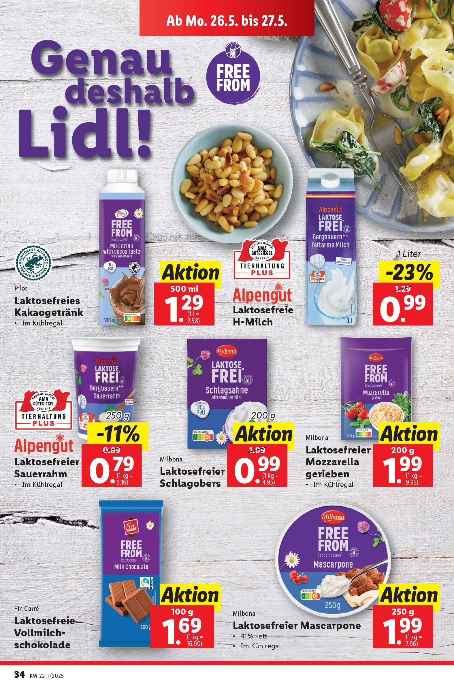 Lidl Flugblatt - Wien, Langenzersdorf, St. Pölten ab 21.05.2025 ✳️ Angebote ab donnerstag | Seite: 38 | Produkte: Milch, Schokolade, Sauerrahm Lidl Flugblatt - Wien, Langenzersdorf, St. Pölten ab 21.05.2025 - Angebote ab donnerstag | Seite: 38 | Produkte: Milch, Schokolade, Sauerrahm