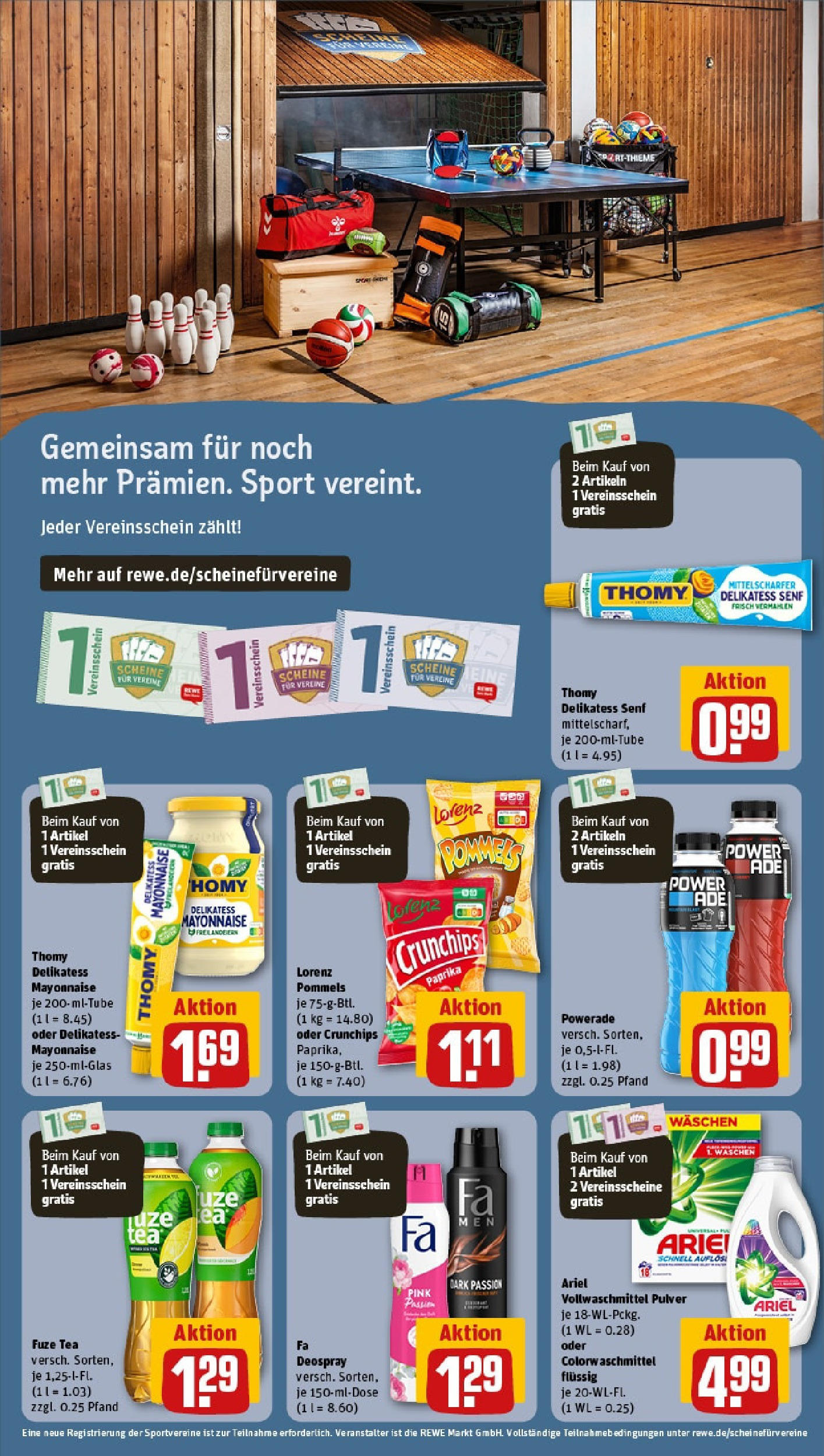 Rewe - Rewe: Wochenangebote (ab 18.05.2025) zum Blättern » Angebote | Seite: 5 | Produkte: Ariel, Powerade, Deospray, Chips Rewe - Rewe: Wochenangebote (ab 18.05.2025) zum Blättern » Angebote | Seite: 5 | Produkte: Ariel, Powerade, Deospray, Chips