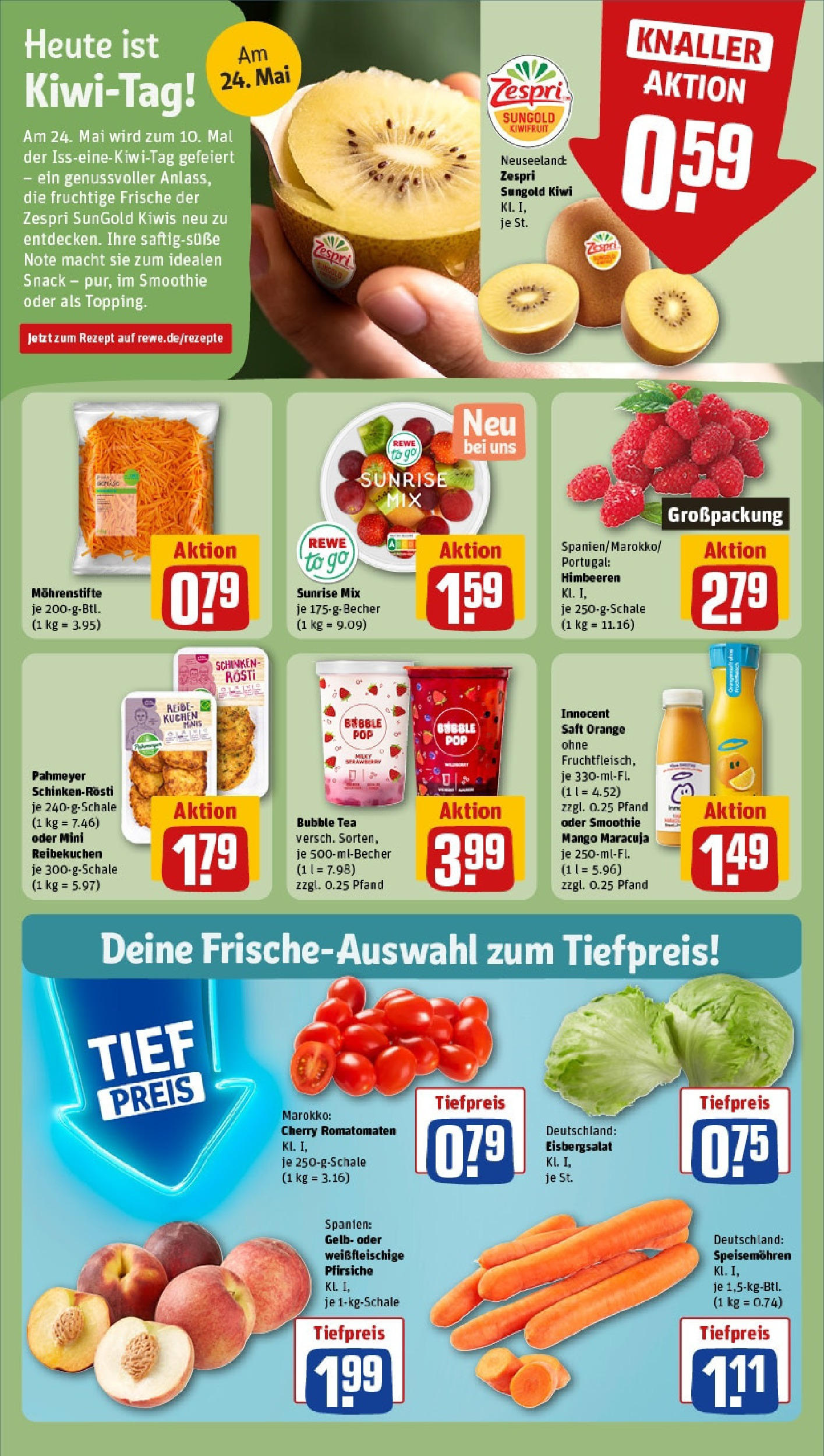 Rewe - Bremen (ab 19.05.2025) zum Blättern » Angebote | Seite: 6 | Produkte: Himbeeren, Schinken, Kuchen, Kiwi Rewe - Bremen (ab 19.05.2025) zum Blättern » Angebote | Seite: 6 | Produkte: Himbeeren, Schinken, Kuchen, Kiwi